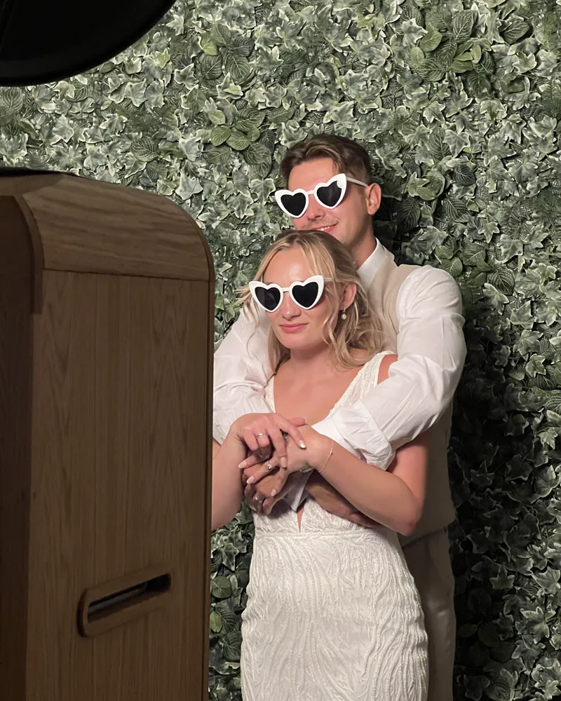 Greenery photo booth backdrop