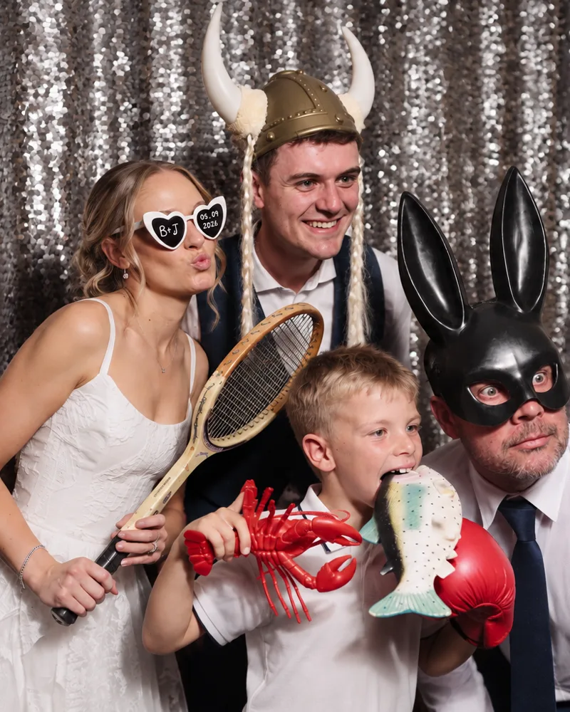 Matt Silver Sequin photo booth backdrop