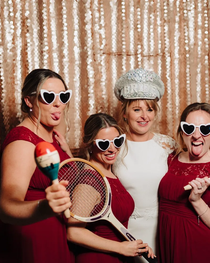 Rose Gold Sequin photo booth backdrop
