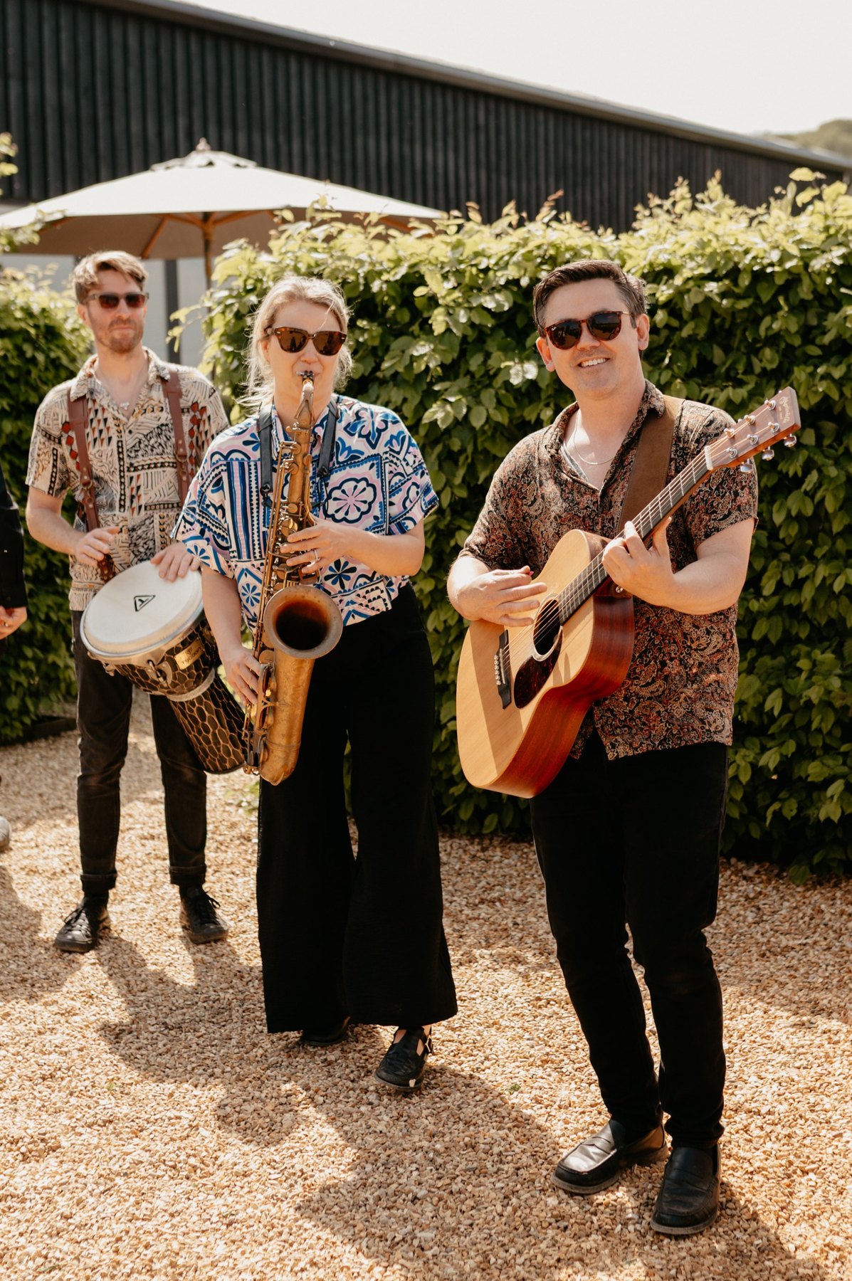 Wedding music and setup at Primrose Hill Farm